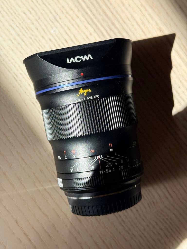 Laowa Argus CF 33mm f/0.95 APO Lens fujifilm, Ophalen of Verzenden, Zo goed als nieuw, Standaardlens