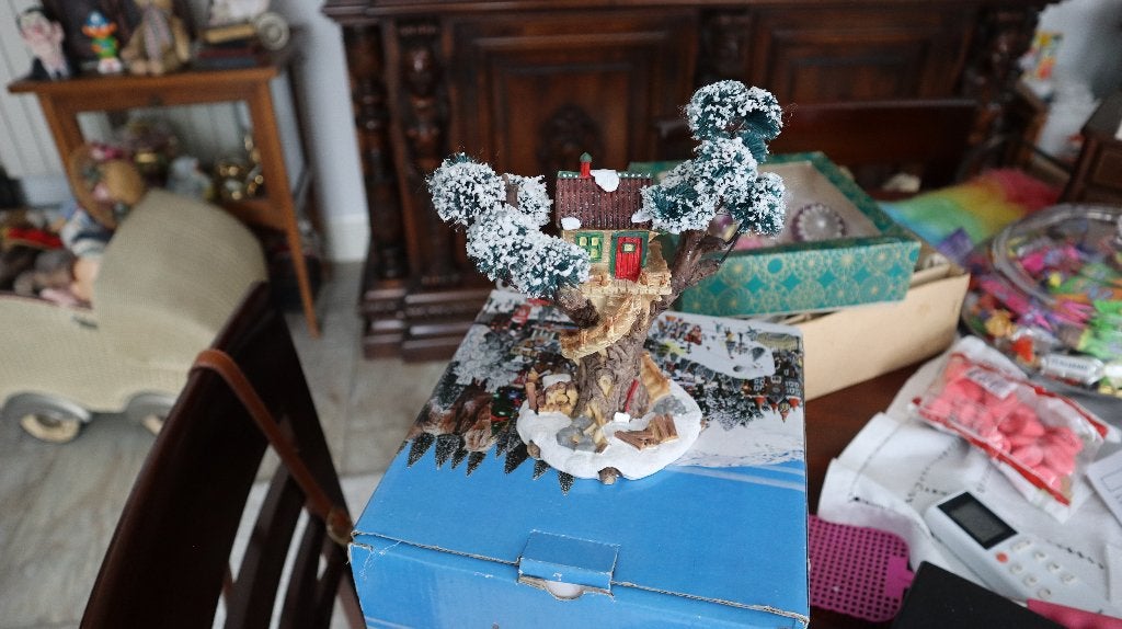 Kerstboomhuis passens bij Lemax, Ophalen of Verzenden, Zo goed als nieuw