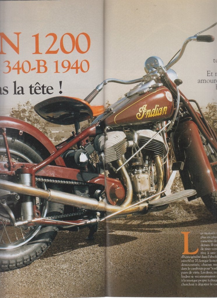 1940 Motorcycle Indian 1200 Big Chief model 340-B, Verzenden, Gelezen