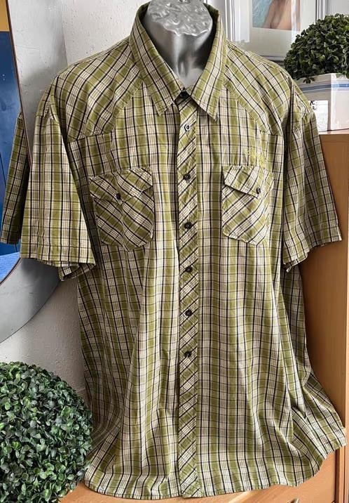 Kitaro overhemd maat 53/54[6XL], Kleding | Heren, Overhemden, Ophalen of Verzenden, Zo goed als nieuw, Groen, Overige halswijdtes
