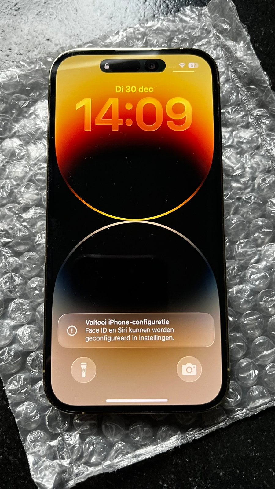 Iphone 14 pro gold 256GB, IPhone 14 Pro, Zo goed als nieuw, Zonder simlock, Goud