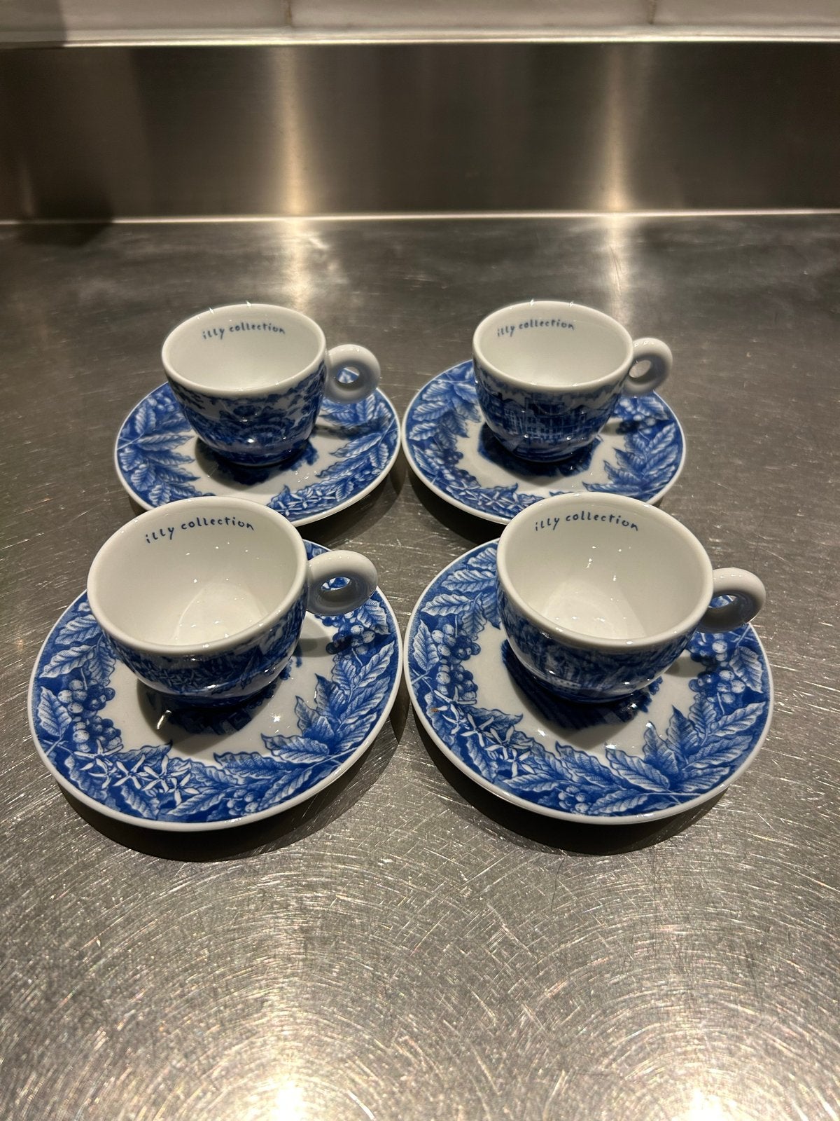 Illy Collection 2005 Espresso Kopjes - 4 stuks, Vintage, Ophalen of Verzenden, Zo goed als nieuw, Illy