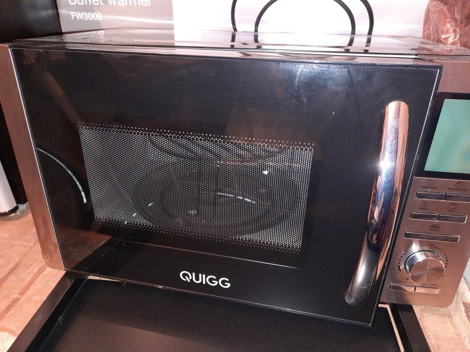 Quigg Combimagnetron  met grillfunctie- Zo goed als nieuw, Combimagnetron, Grill, Ophalen of Verzenden, Zo goed als nieuw