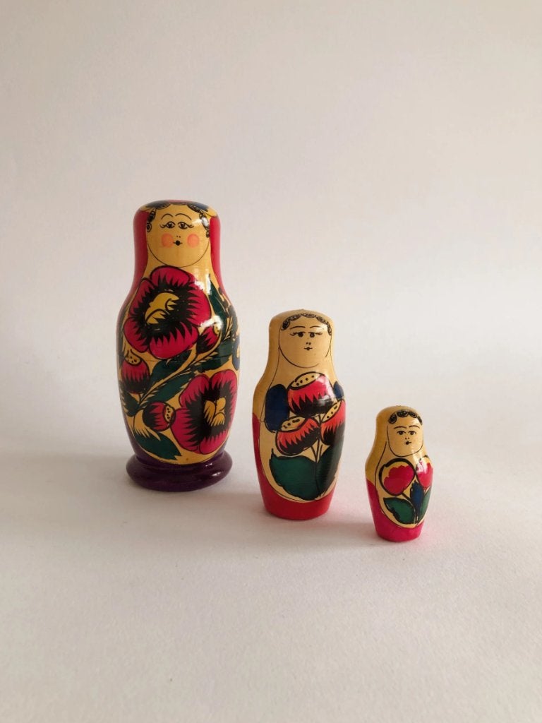 VINTAGE MATROESJKA (3-DELIG), Verzamelen, -, -, Ophalen of Verzenden, Zo goed als nieuw