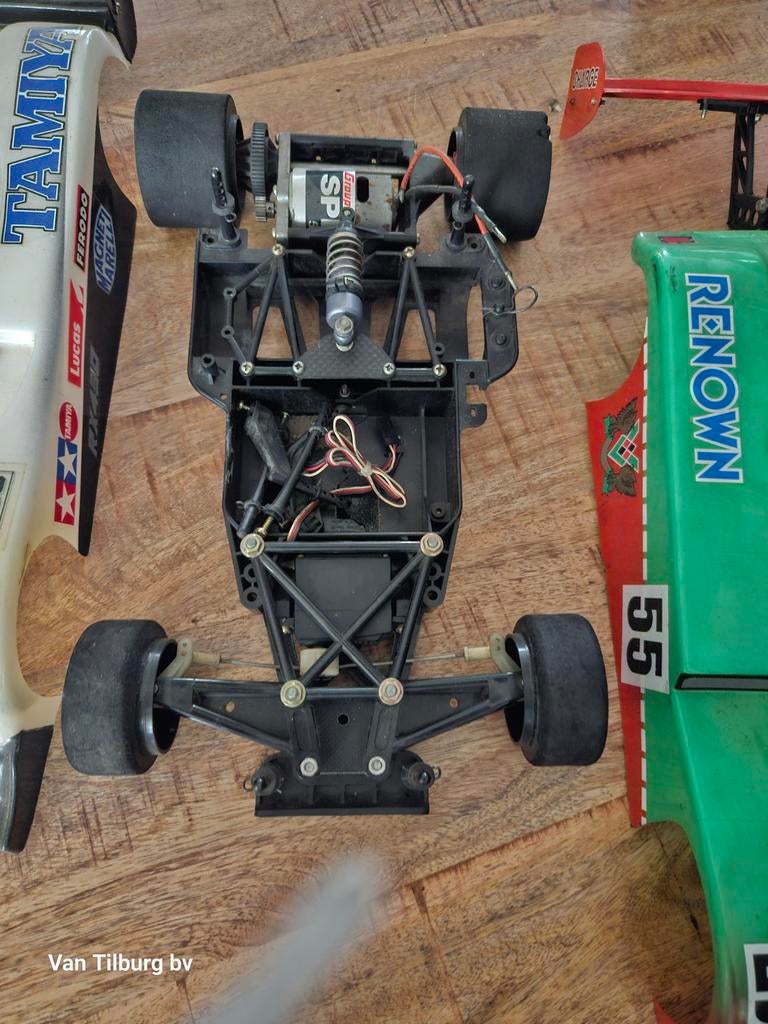 Tamiya group c  met 2 kappen, Gebruikt, Auto, 1:32 tot 1:50, Ophalen of Verzenden