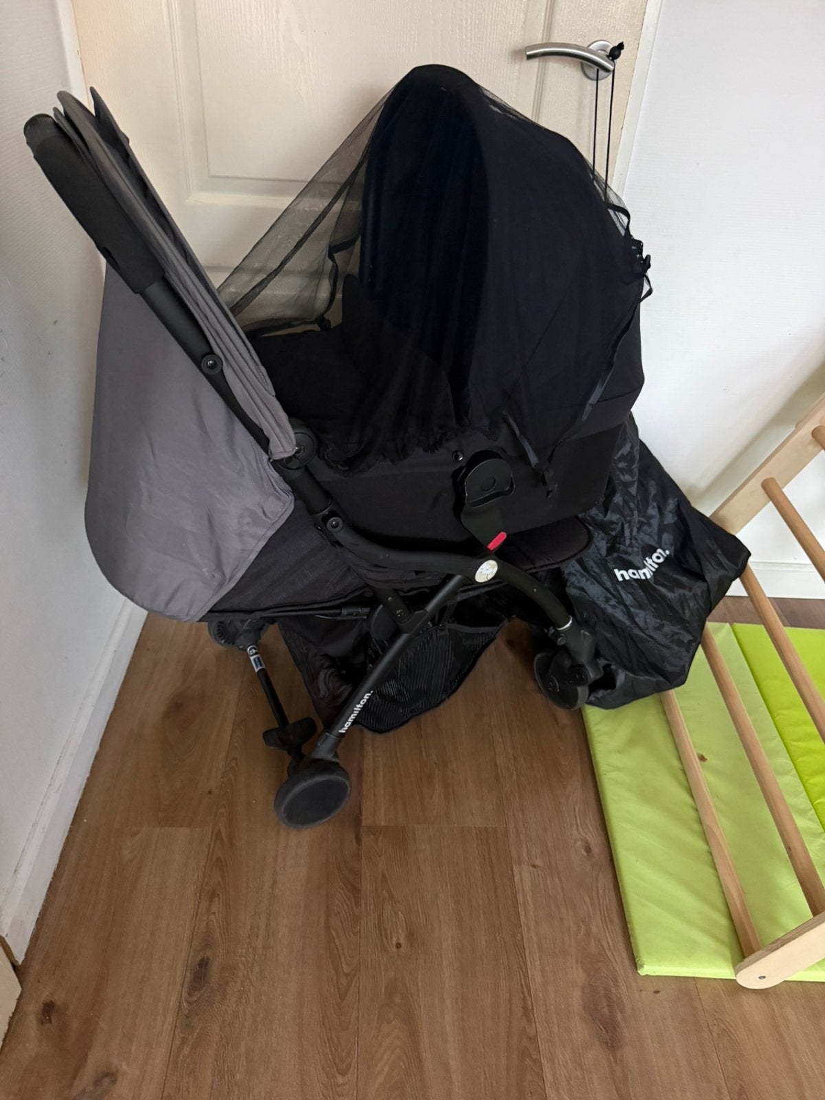 hamilton buggy incl reiswieg en tas, Ophalen, Zo goed als nieuw