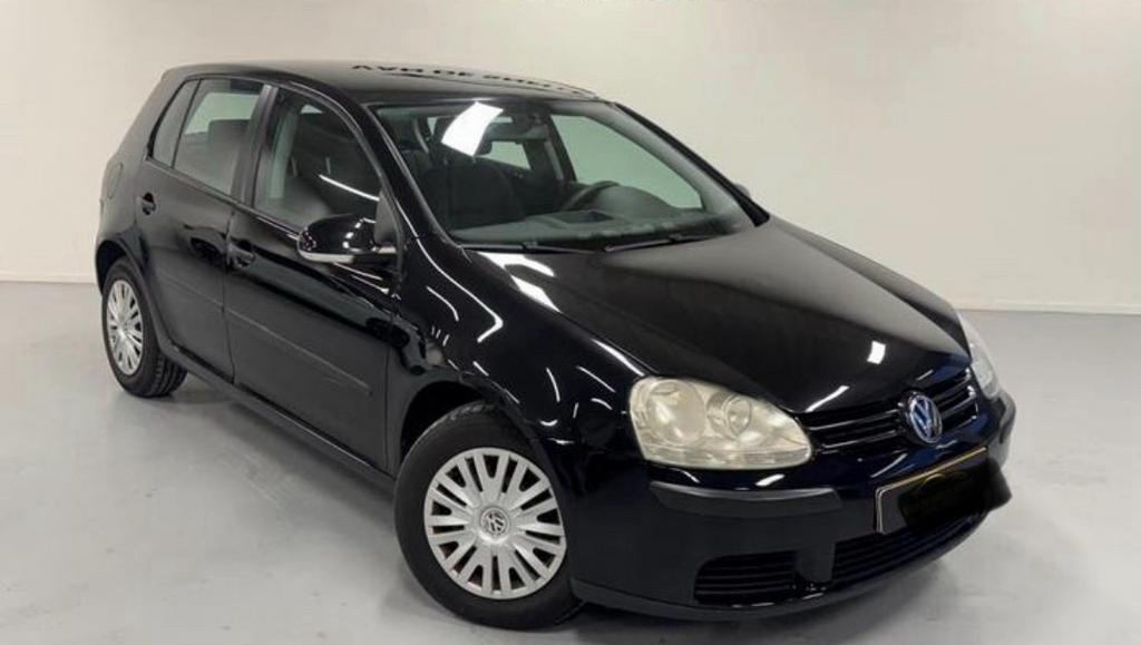 Volkswagen Golf 1.4 16V 55KW 5D 2004 Zwart, Voorwielaandrijving, Stof, 74 pk, Zwart