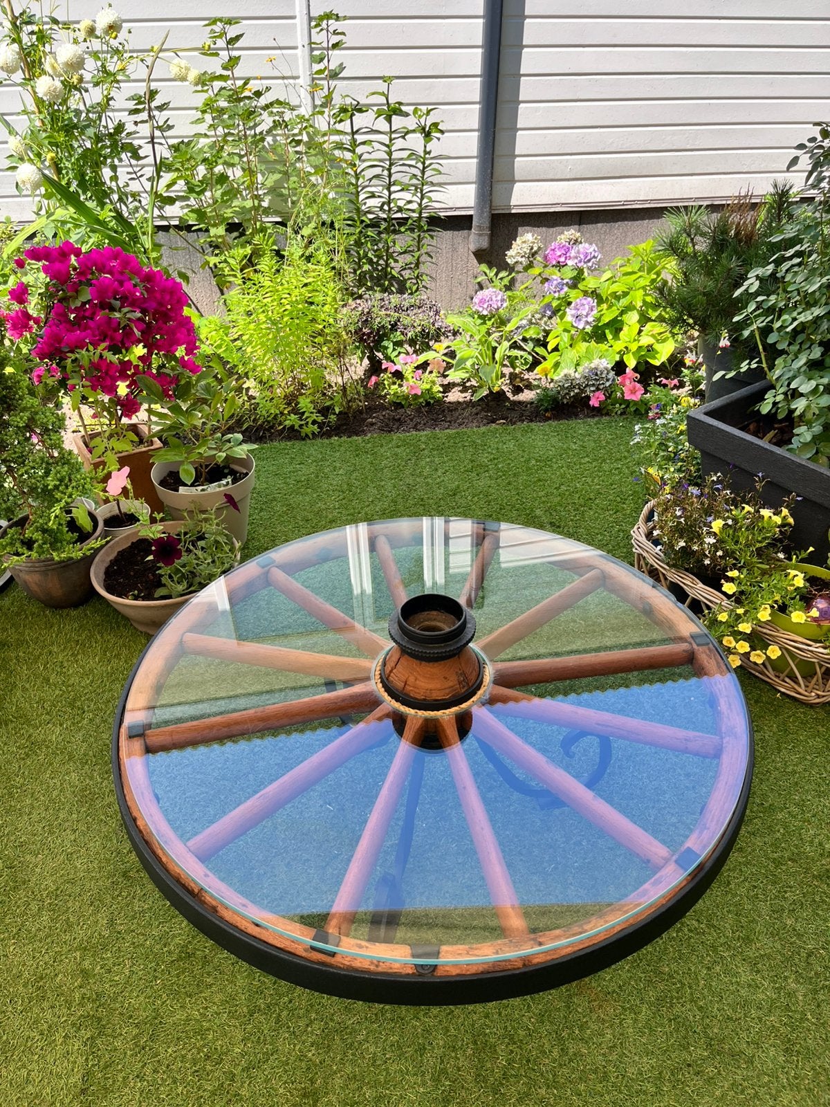 Salontafel, Vintage Inspired Spoked Coffee Table, Ophalen of Verzenden