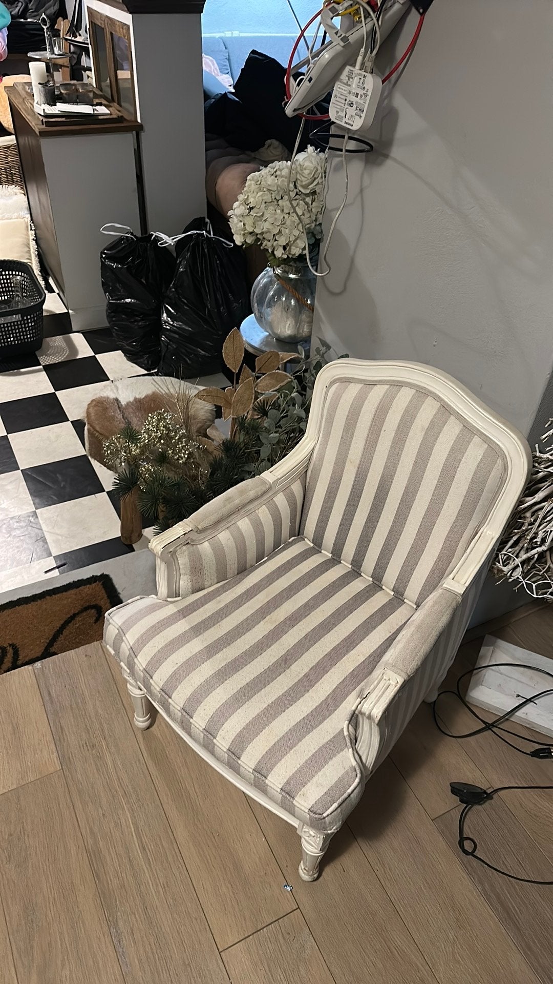 Kinder stoel Riviera Maison, Huis en Inrichting, Banken | Sofa's en Chaises Longues, Ophalen, Gebruikt, Eenpersoons, Minder dan 150 cm