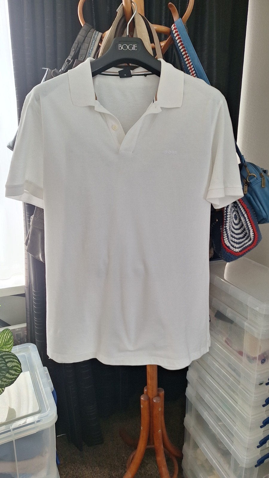 Boss heren poloshirt XL, Ophalen of Verzenden, Zo goed als nieuw, Maat 56/58 (XL), Beige