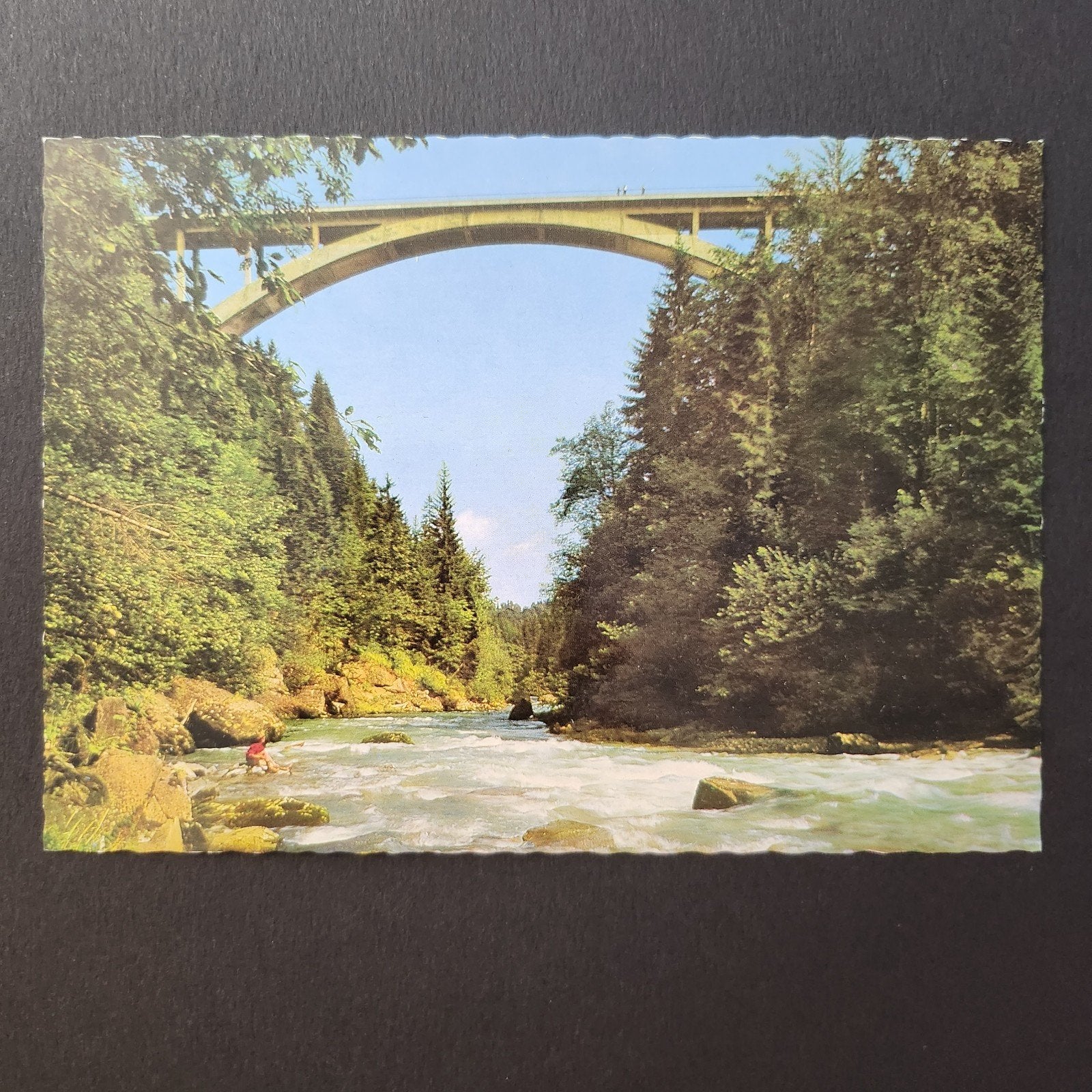 Ansichtkaart Echelsbacher Hochbrücke, Duitsland, Verzenden, 1960 tot 1980, Ongelopen, Duitsland