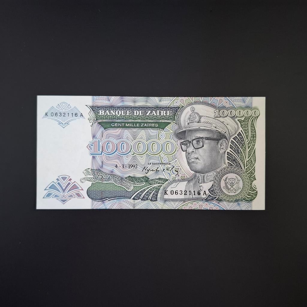 100000 zaire Zaïre #011, Postzegels en Munten, Bankbiljetten | Afrika, Verzenden, Overige landen, Los biljet