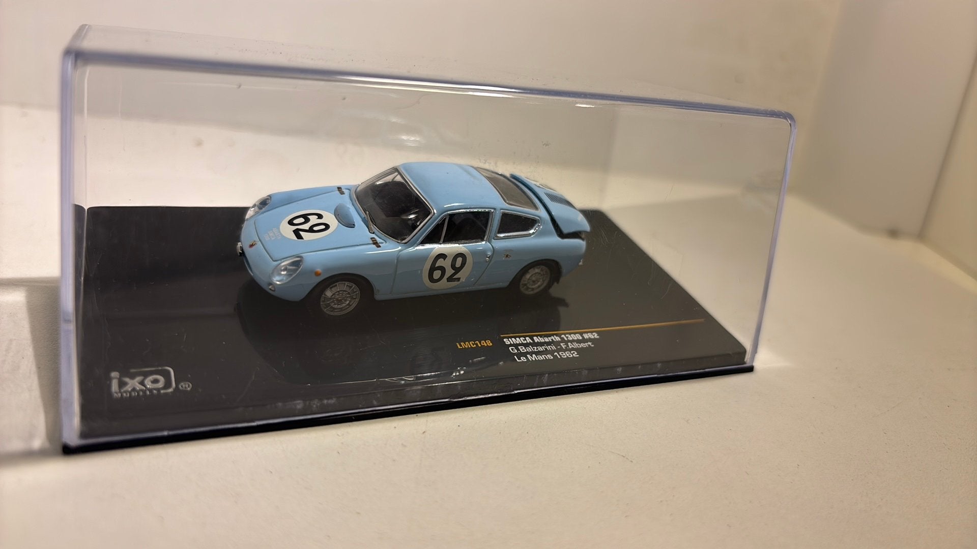 Simca abarth 1300 #62 le mans 1962 ixo 1.43, Overige merken, Auto, Ophalen of Verzenden, A