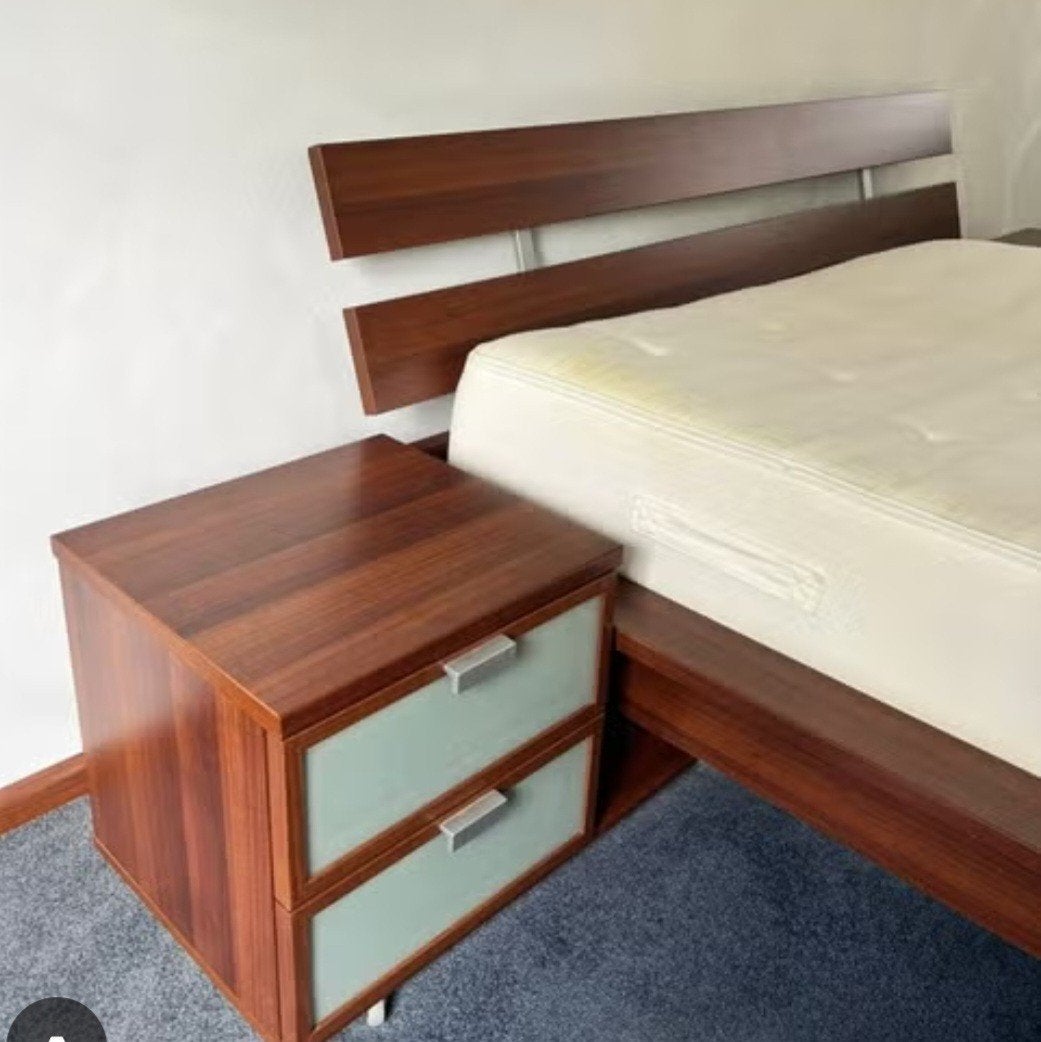 Ikea Hopen bed met elektrisch verstelbare lattenbodems, Huis en Inrichting, Slaapkamer | Bedden, Ophalen, Verstelbaar, Bruin, Tweepersoons
