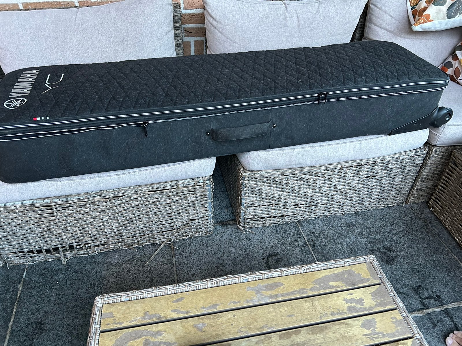 Yamaha YC 88 pianotas / Flightcase met wielen, Muziek en Instrumenten, Ophalen, Gebruikt, Keyboard of Synthesizer, Flightcase