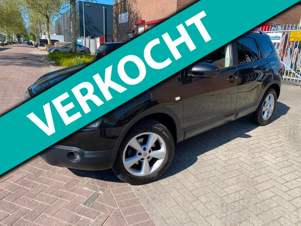Nissan Qashqai +2 2.0 Optima / Airco / Airbag / Cruise Contr, Auto's, Voorwielaandrijving, Stof, Gebruikt, Zwart