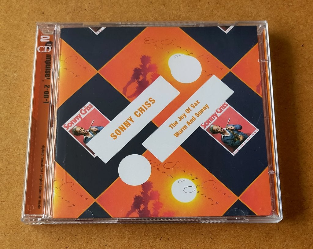 Sonny Criss - The Joy Of Sax / Warm and Sonny 2CD 2011, Ophalen of Verzenden, Zo goed als nieuw, Jazz