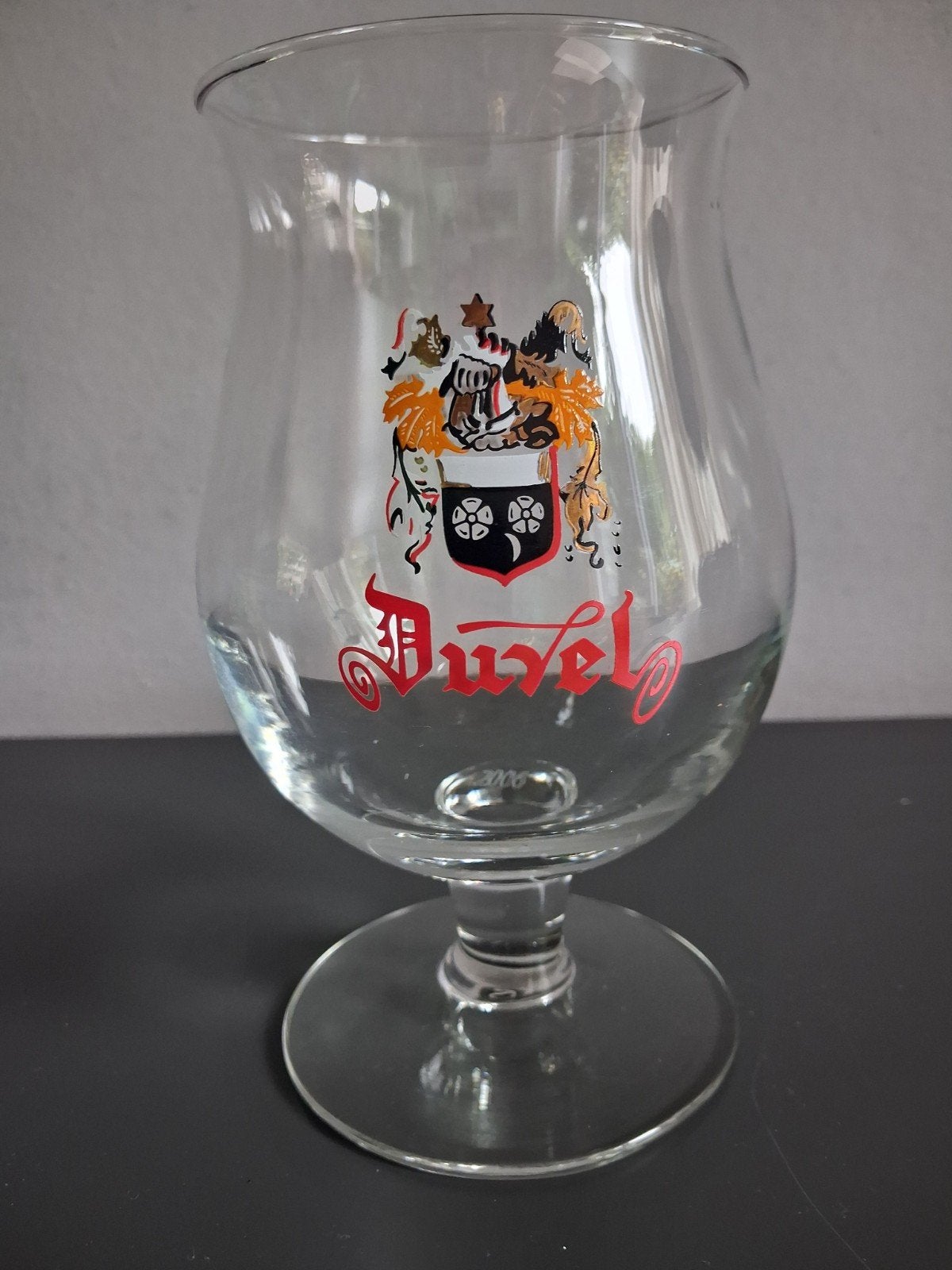 Duvel bierglas jaarglas 2006 135 moortgat, Ophalen of Verzenden, Zo goed als nieuw, Glas of Glazen, Duvel