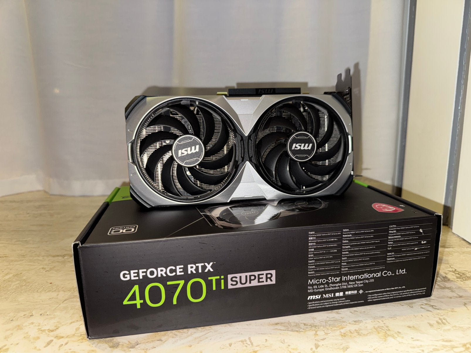 MSI GeForce RTX 4070 Ti SUPER Ventus 2X - Incl. garantie, Computers en Software, Videokaarten, GDDR6, PCI-Express 4, Ophalen of Verzenden