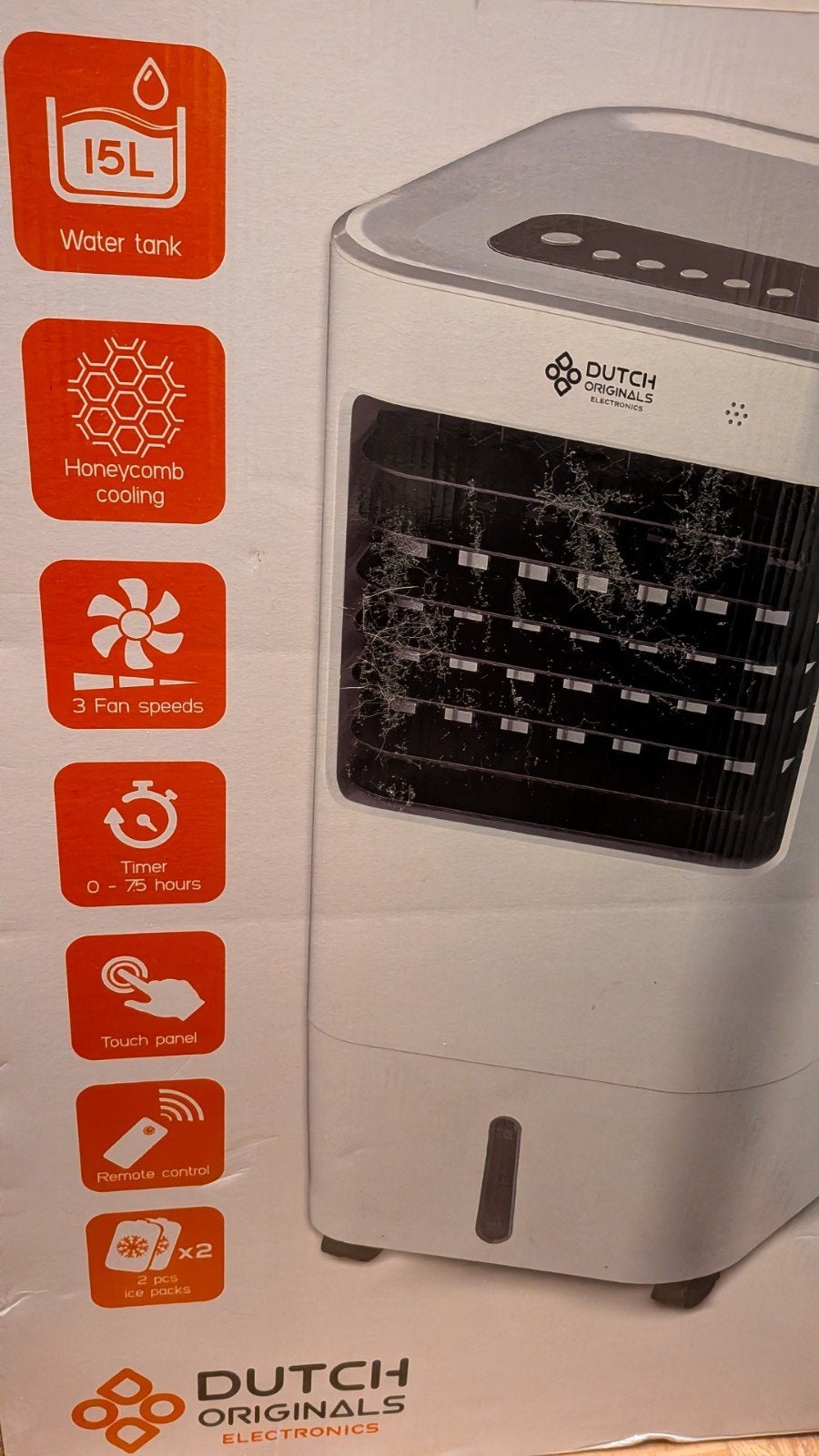 Mobiele Air Cooler 15L met Afstandsbediening, Timer, Minder dan 60 m³, 3 snelheden of meer, Ophalen of Verzenden