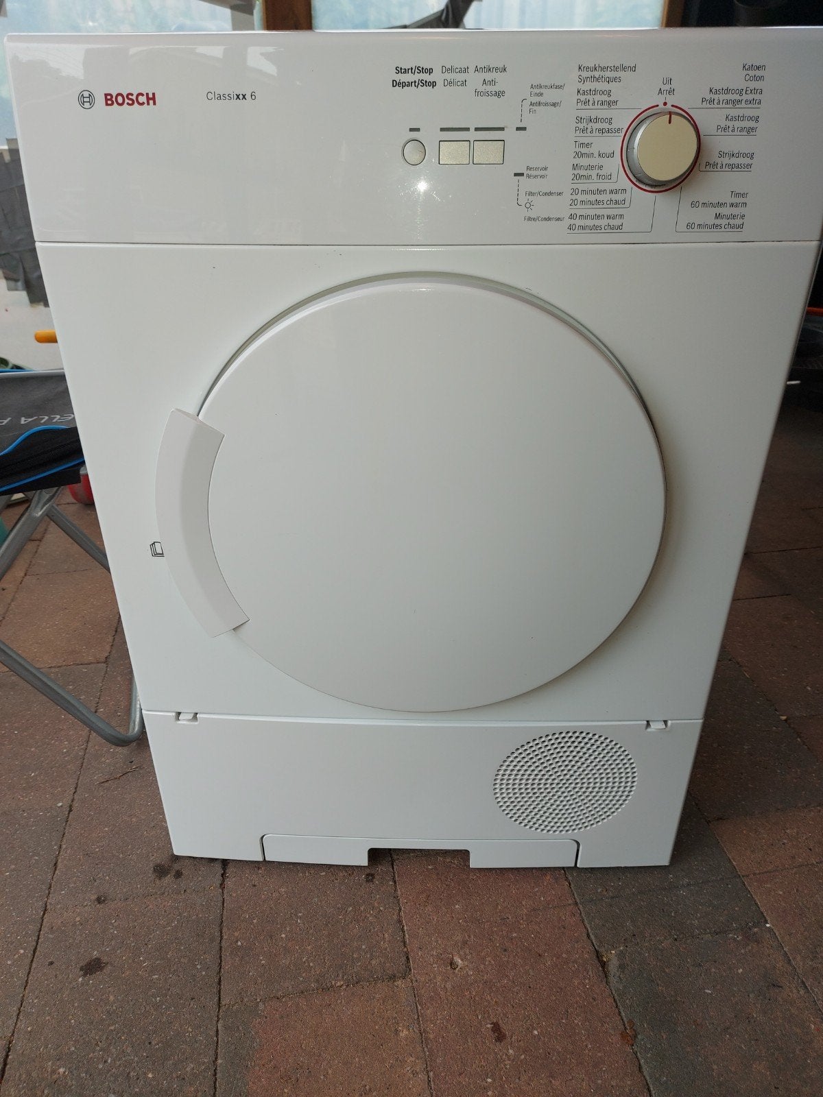 T.E.A.B. Schoon gemaakt Gebruikte Bosch wasdroger WTC84102FG, Ophalen