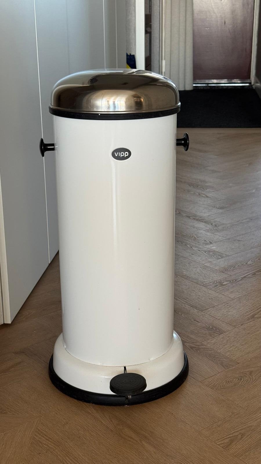 Vipp Pedaalemmer 18 ltr - Wit, Ophalen, Gebruikt, Met pedaal, Metaal