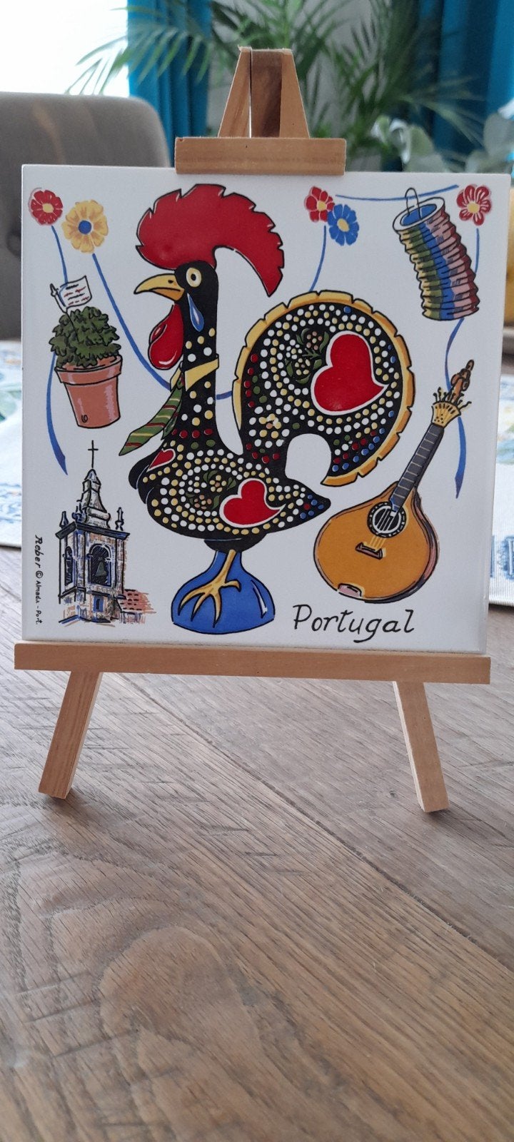 Portugal Algarve souveniers de haan/tegel etc., Verzamelen, Beelden en Beeldjes, Ophalen of Verzenden, Dier