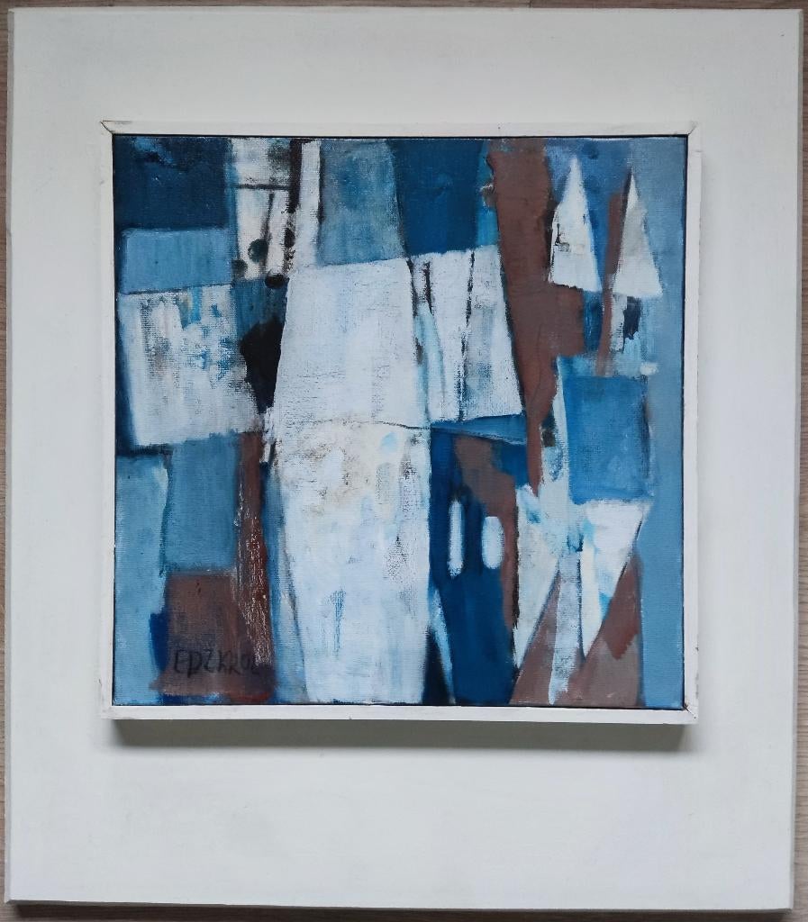 Edzard Krol (1938) - Compositie met kruis, Ophalen of Verzenden
