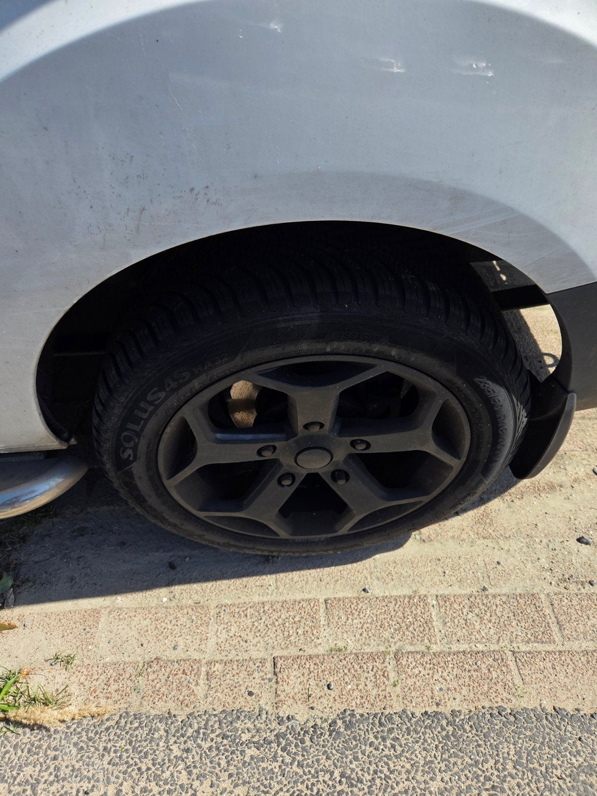 Ford Transit Custom 18 inch alu velgen met all season b, Auto-onderdelen, Banden en Velgen, 18 inch, Bestelwagen, Banden en Velgen