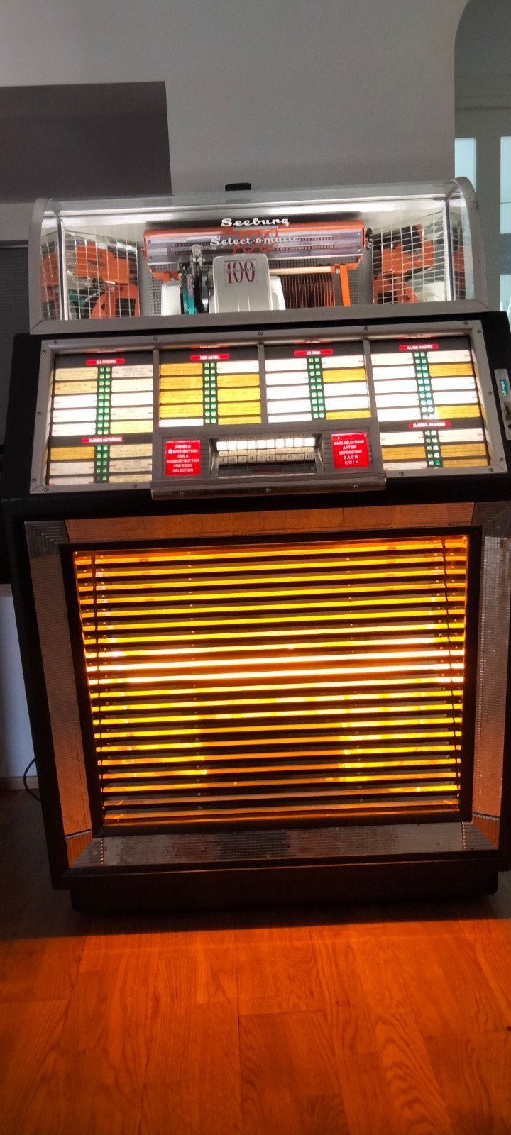 Seeburg B  100 select, Ophalen, Zo goed als nieuw, 1950 tot 1960, Seeburg