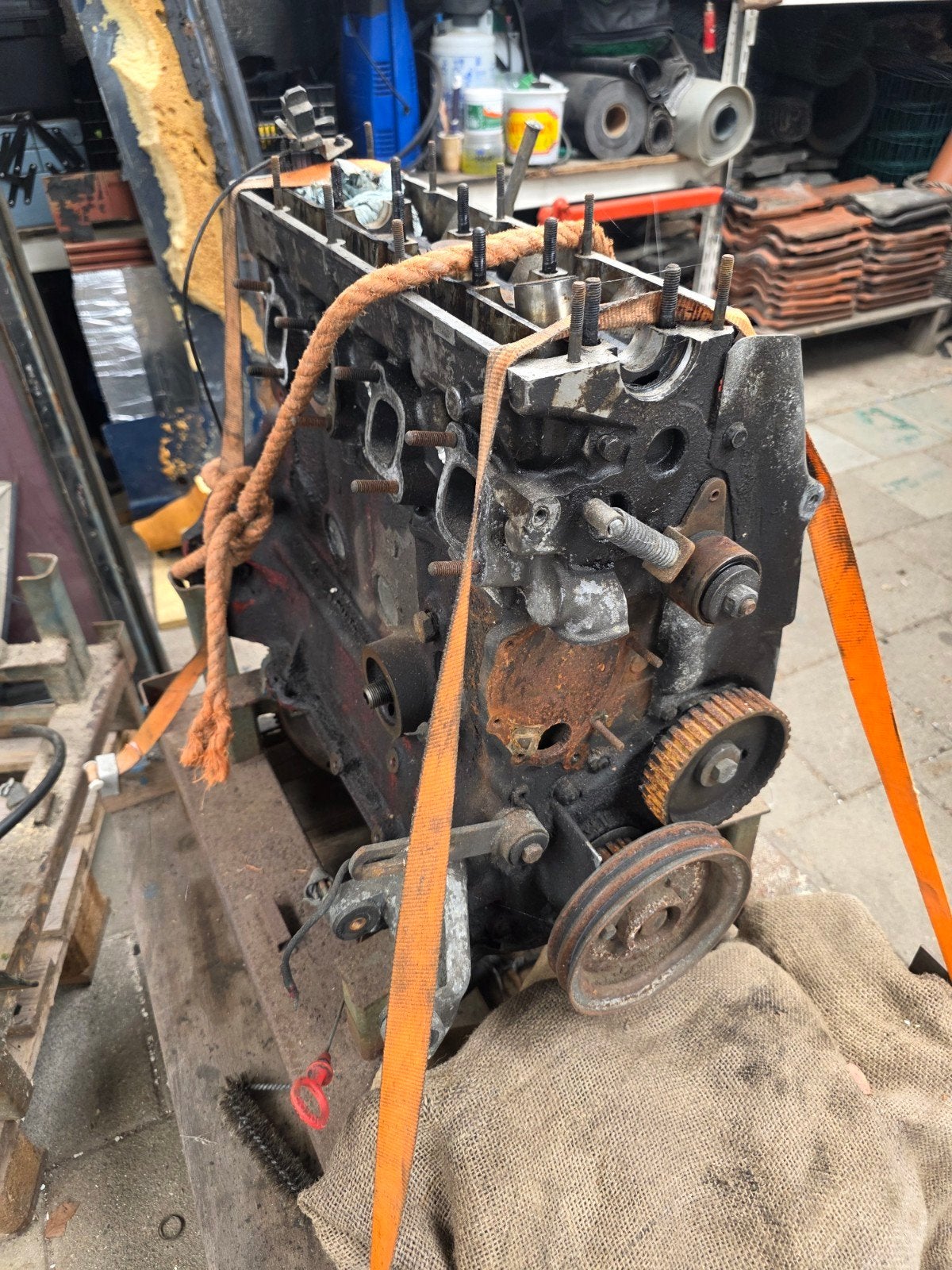 Volvo B210 motor voor onderdelen, Ophalen, Gebruikt, Volvo
