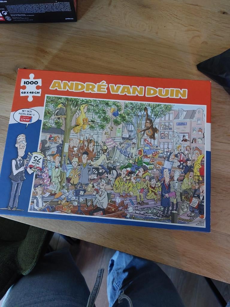 Puzzel Andre van duin, Hobby en Vrije tijd, Denksport en Puzzels, Ophalen of Verzenden, 500 t/m 1500 stukjes, Zo goed als nieuw