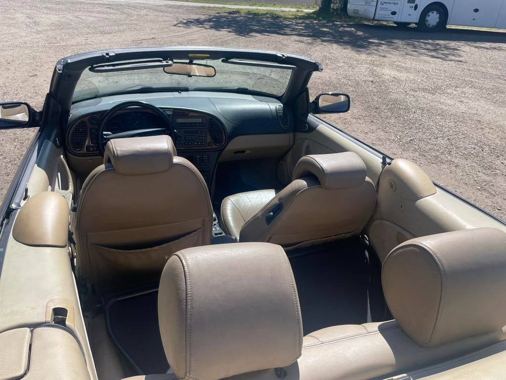 Saab 9-3 2.0 T Cabrio AUT 1999 Blauw, 4 cilinders, Cabriolet, Origineel Nederlands, Particulier