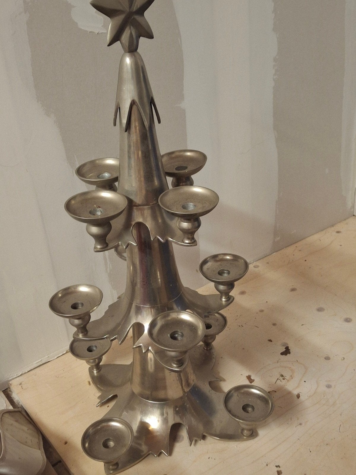 Kerstboom Kandelaar - Metaal, Antiek en Kunst, Ophalen of Verzenden