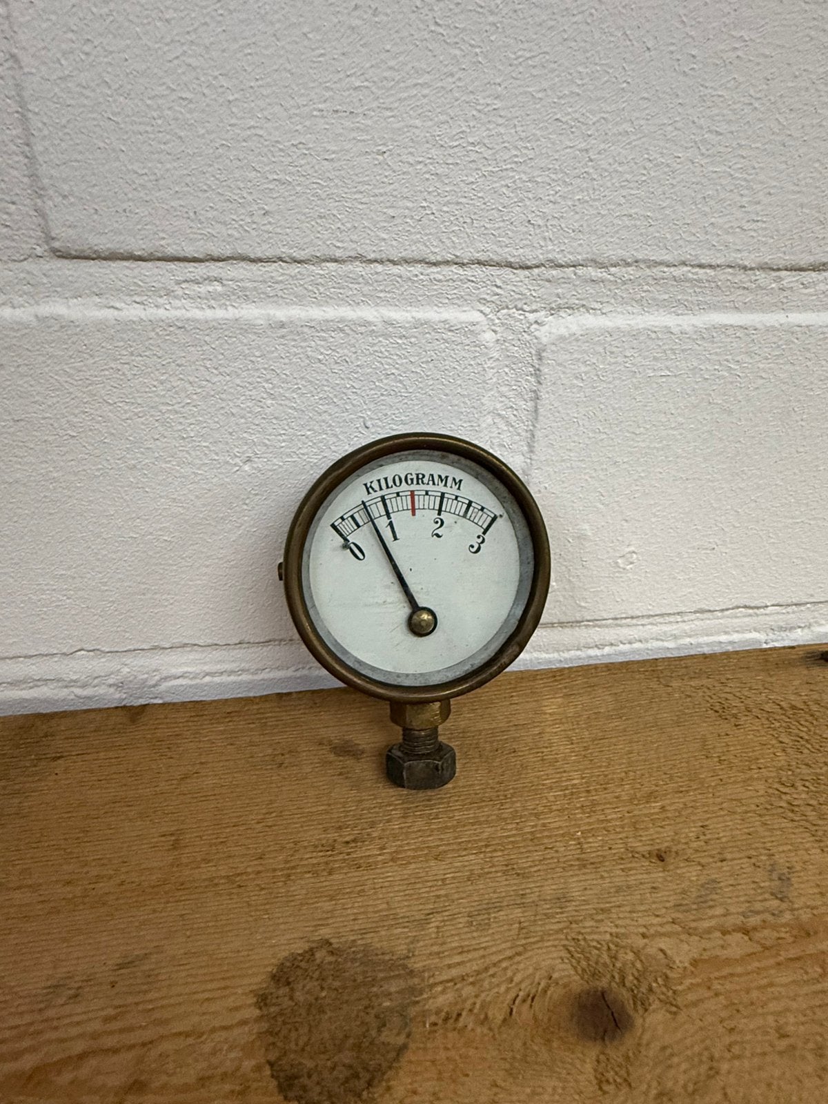 Antieke kude drukmeter manometer stoommachine machine, Ophalen of Verzenden