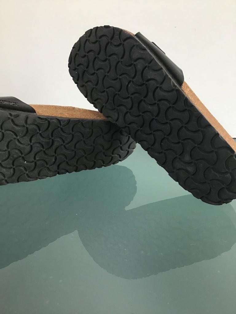 Birkenstock Madrid zwart 38 slippers | Gratis verzenden, Kleding | Dames, Schoenen, Slippers, Verzenden, Zwart, Zo goed als nieuw