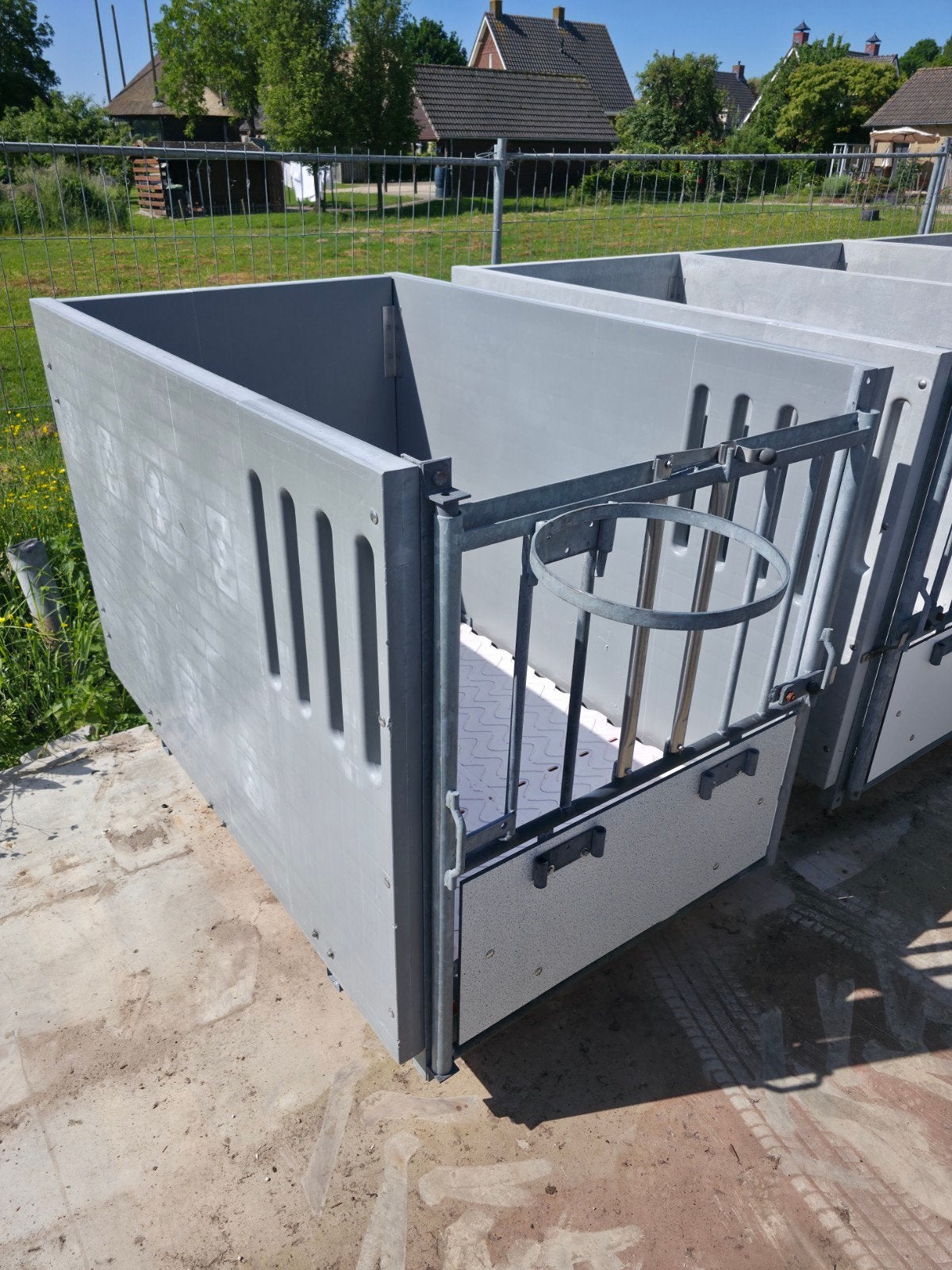 Kalverhok, eenlingbox, runderen