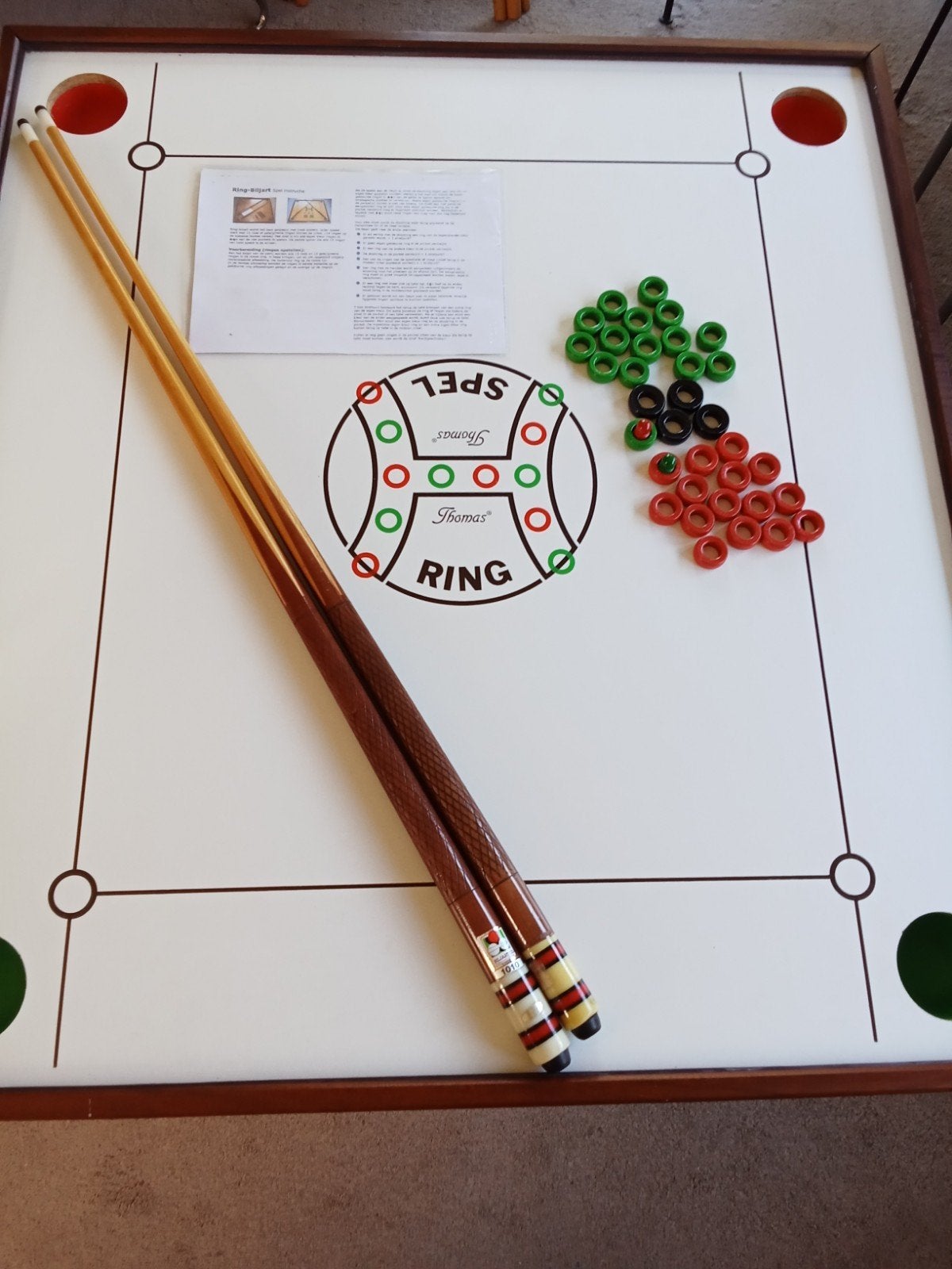 Vintage Homas H Ring spel / Ring Pool  / Ring Biljart, Ophalen, Gebruikt, Keu of Ballen
