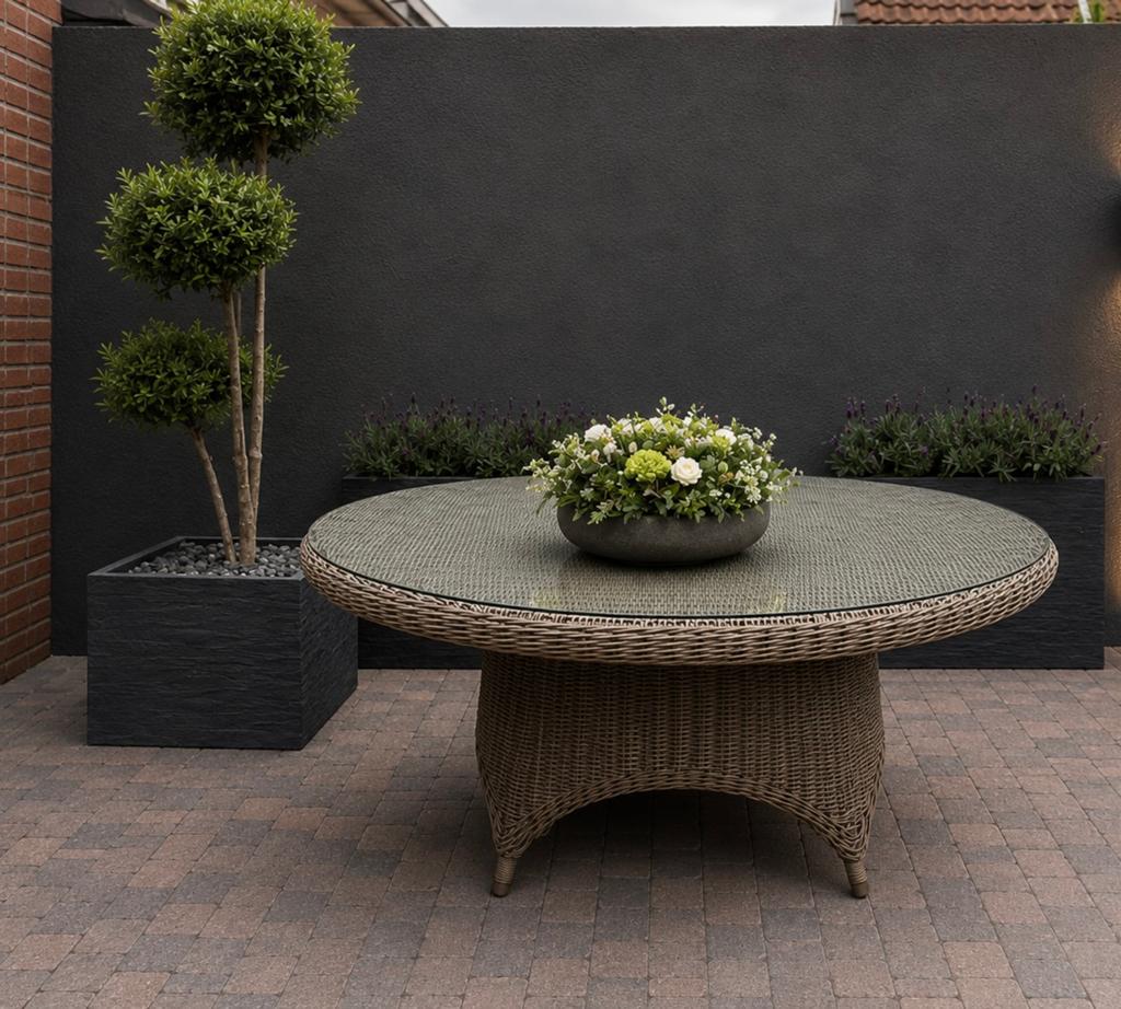 4 Seasons Outdoor Victoria Tuintafel Pure, Ophalen of Verzenden, Zo goed als nieuw, Rechthoekig, Wicker