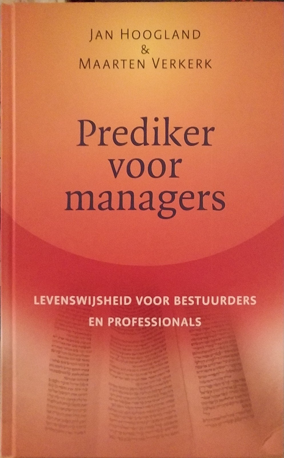 Prediker Voor Managers: Levenswijsheid Voor Bestuurders, Ophalen of Verzenden, Zo goed als nieuw, M. Verkerk; J. Hoogland