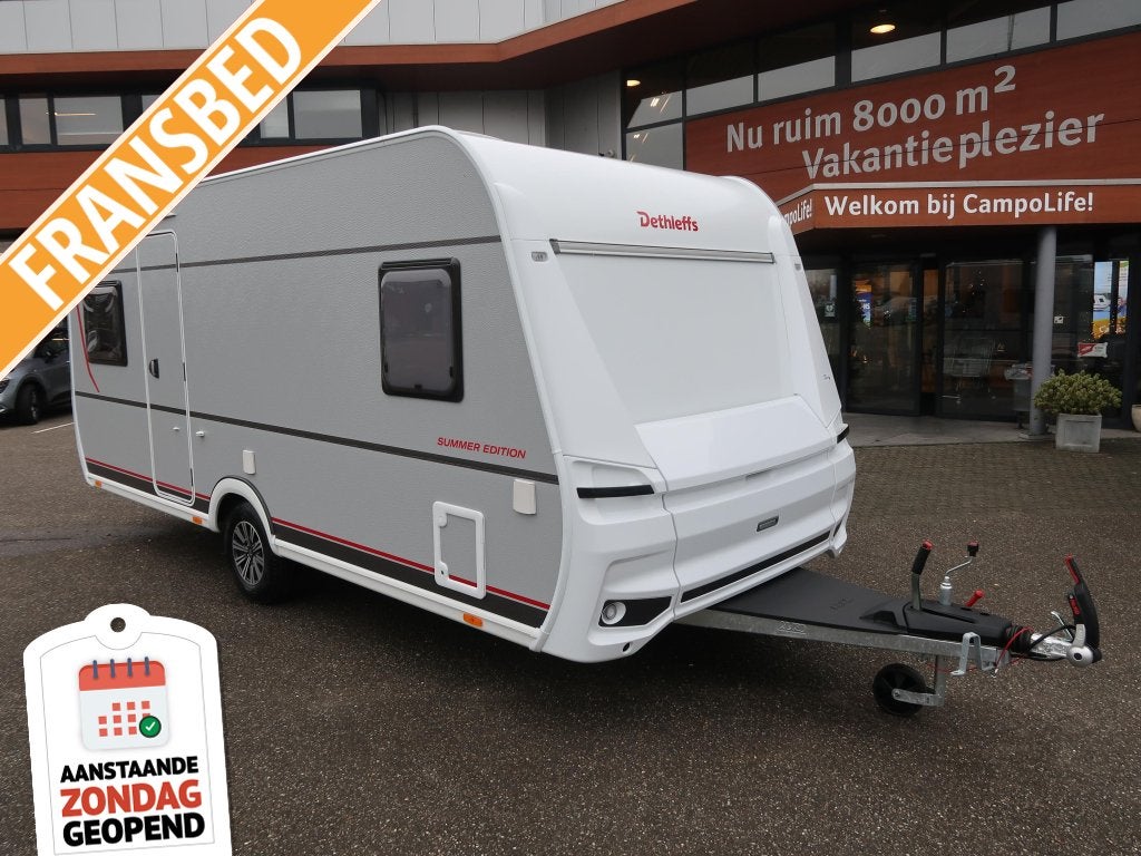 Dethleffs Camper 470 FR Summer Edition, Caravans en Kamperen, Caravans, Schokbreker, Rondzit, Overige typen, Dethleffs