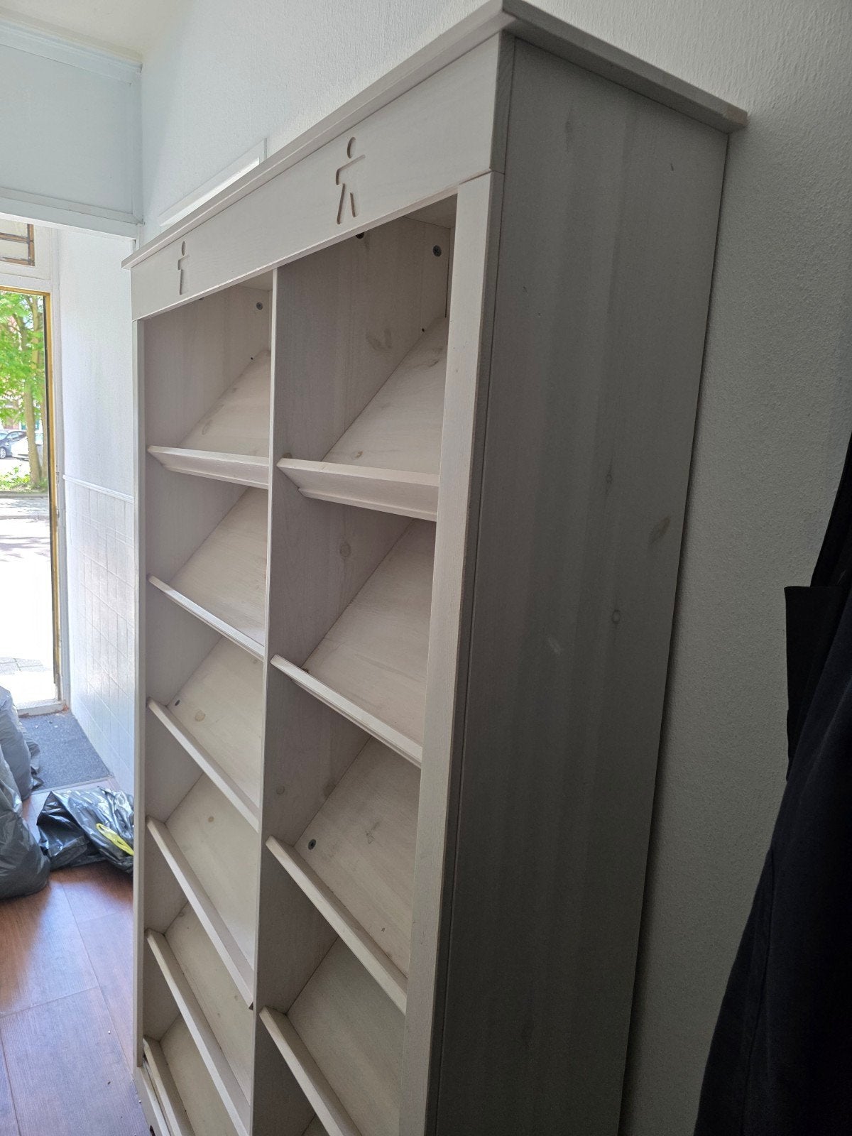 Houten schoenenkast smal, Ophalen, Gebruikt, Modern, Scandinavisch, Landelijk