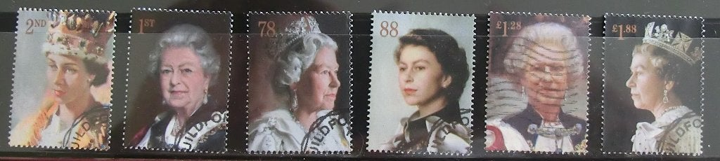 60 anniversary of coronation cpl set gest, Ophalen of Verzenden, Gestempeld