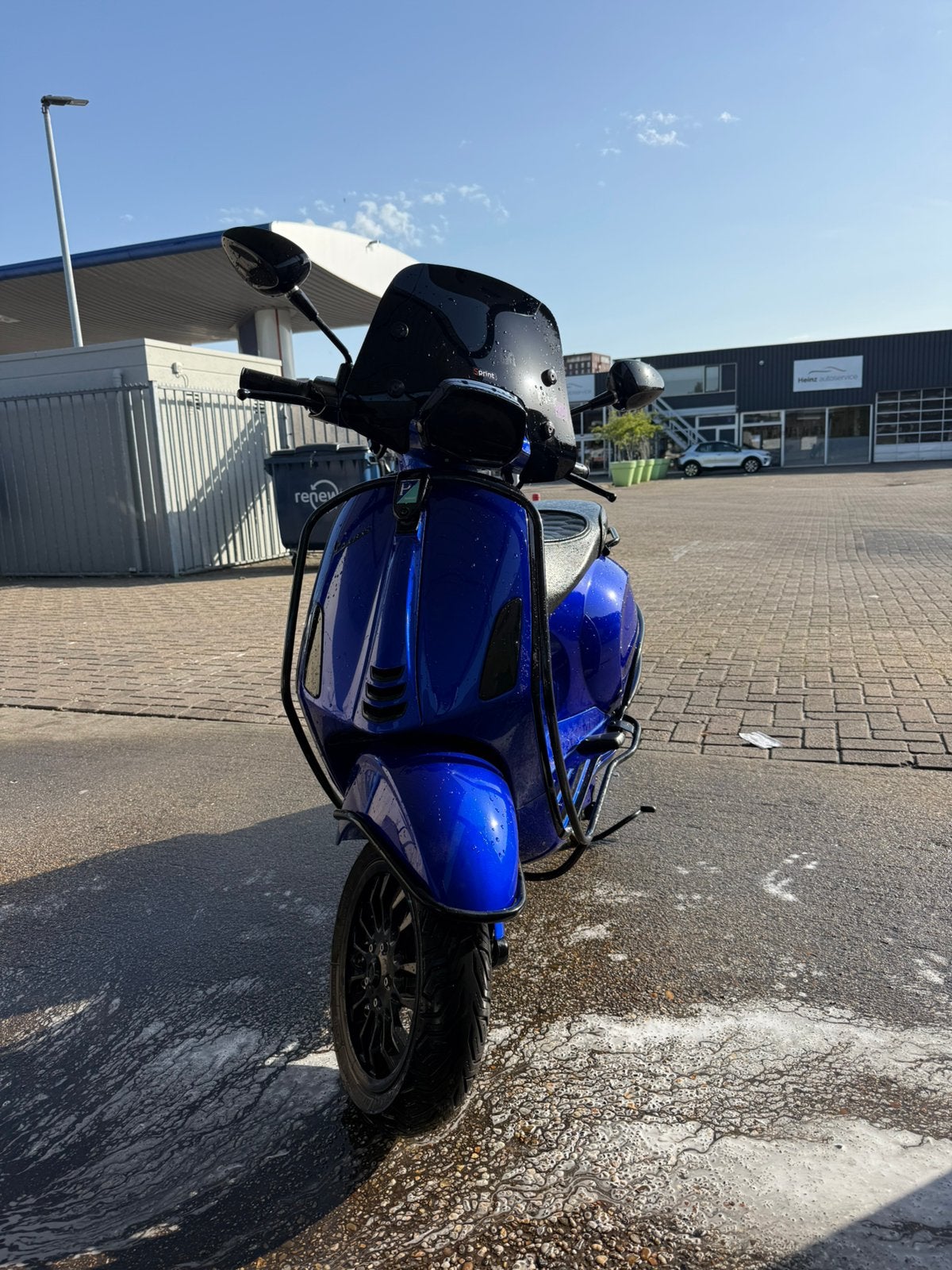Vespa Sprint Candy Blue iGet 2023 Full Option Alarm 10.500km, Ophalen, Maximaal 45 km/u, Vespa S, Zo goed als nieuw
