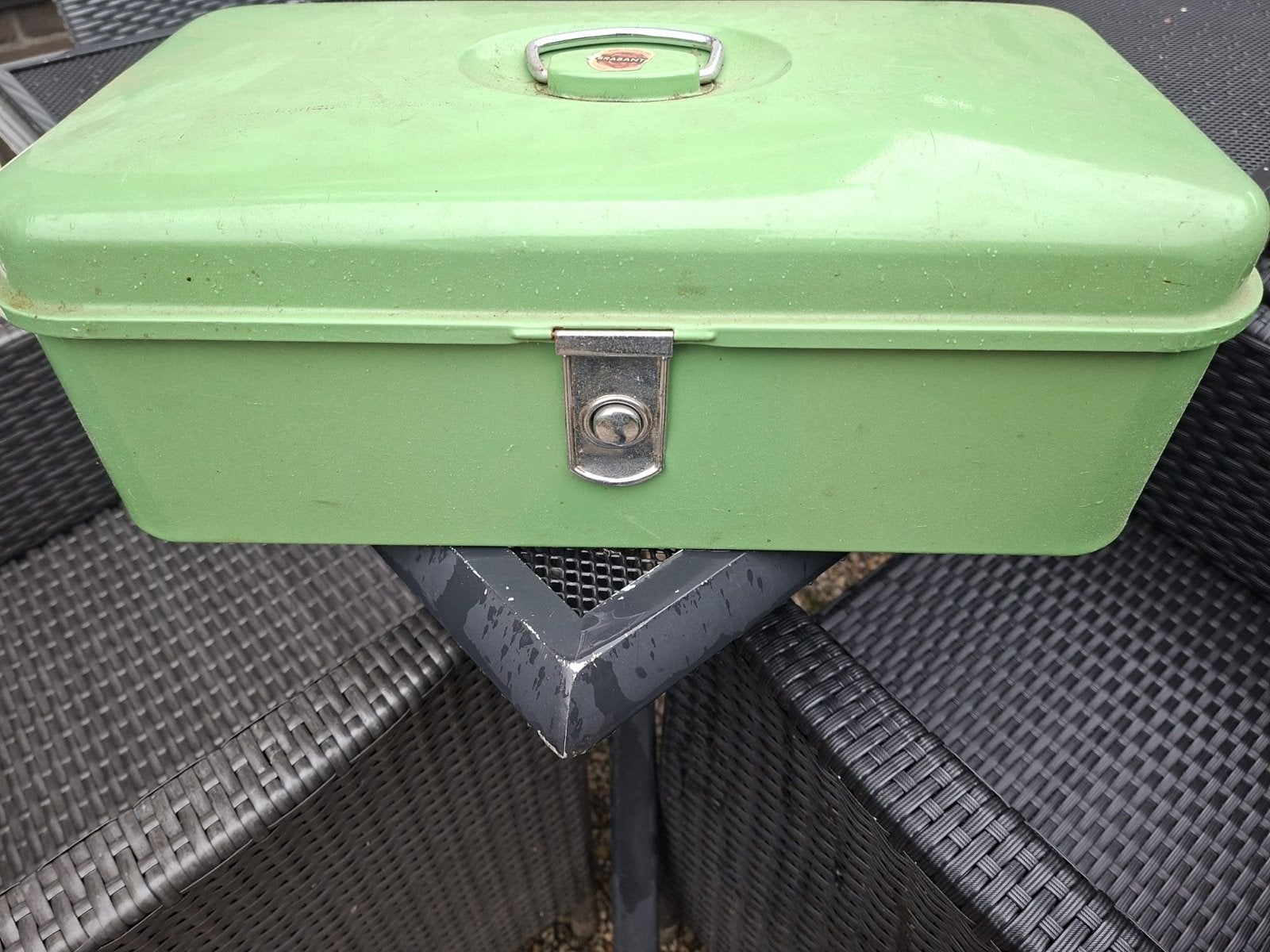 Brabantia retro broodtrommel - Groen, Ophalen, Metaal, Broodtrommel, Brabantia