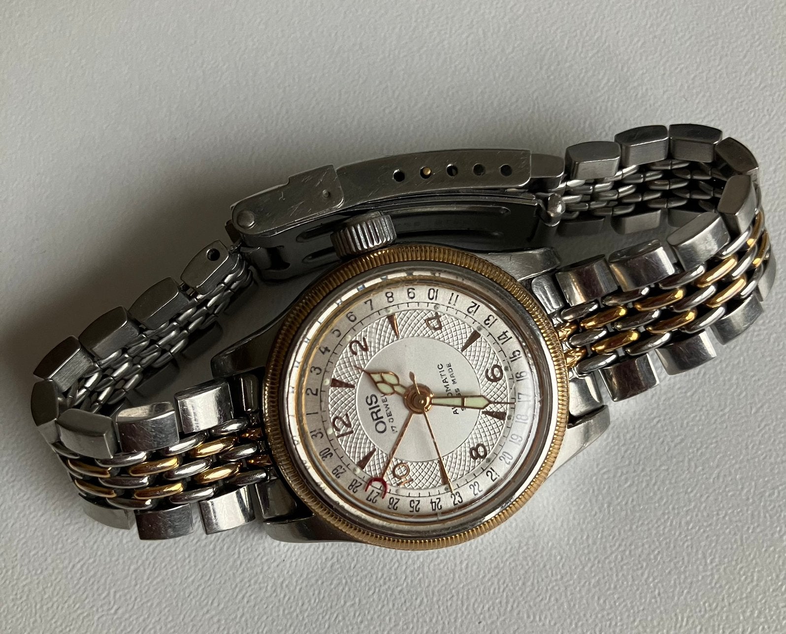Oris Big Crown lady, Staal, Gebruikt, Polshorloge, Ophalen