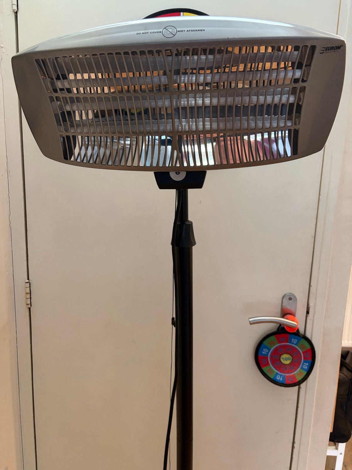 Eurom TH2003S Terrasverwarmer - Elektrisch, 2100W, Ophalen, Gebruikt, Elektrisch, Vloer