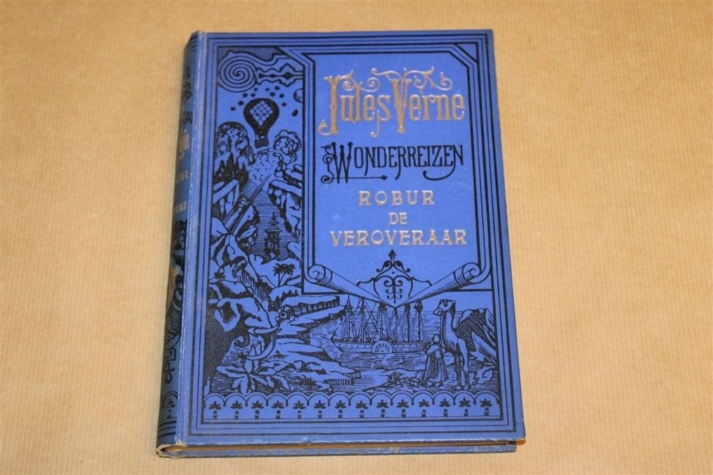 Robur de Veroveraar — Verne Wonderreizen Elsevier 1928, Boeken, Ophalen of Verzenden, Gelezen