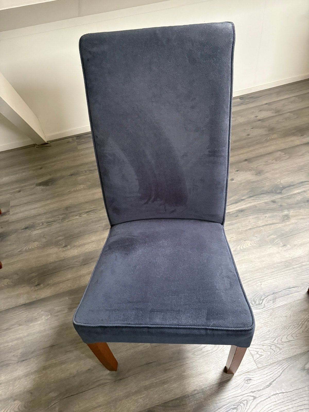 Eettafel met 4 stoelen, Ophalen, Gebruikt, Blauw, Vier