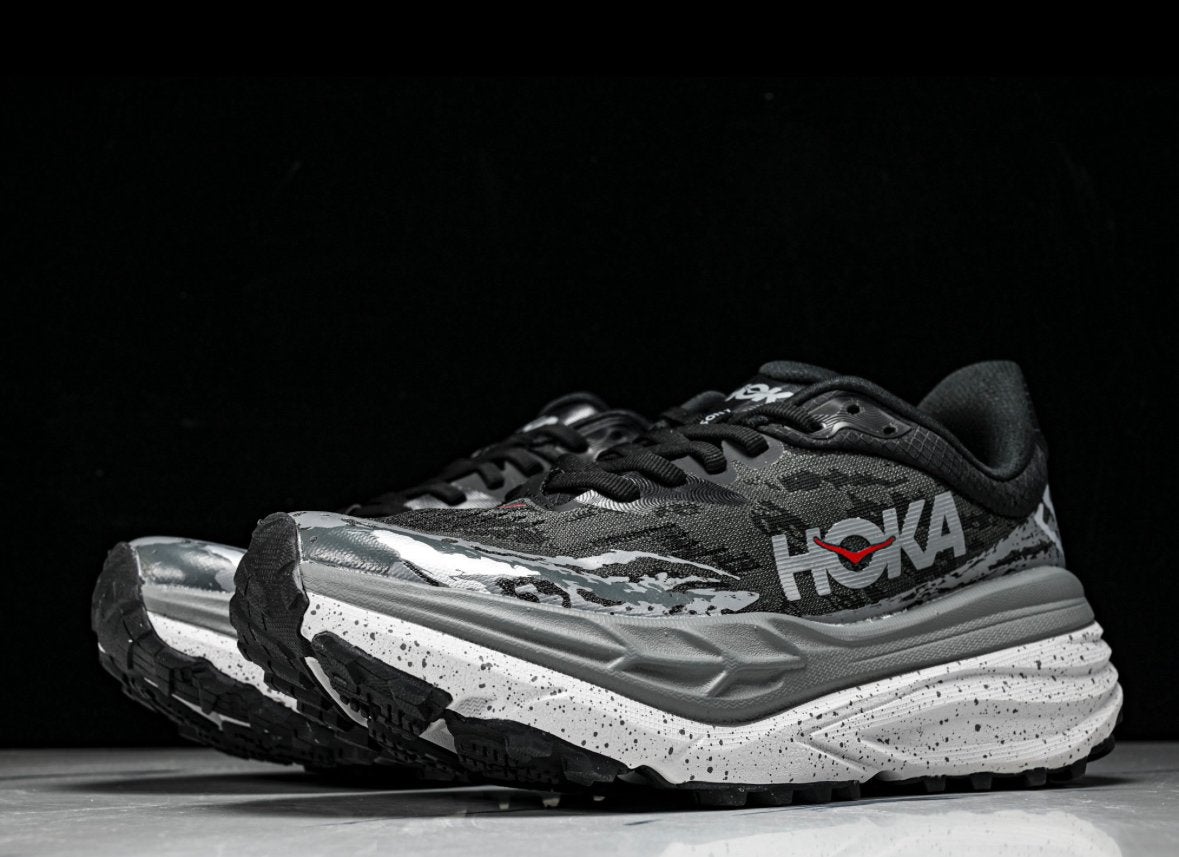 Hoka One One Stinson 7 - Black/Castlerock, Kleding | Heren, Schoenen, Ophalen of Verzenden, Zo goed als nieuw, Zwart